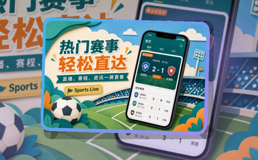 NG体育 海报式引导 · 移动观赛入口 · 直播入口更容易找界面展示
